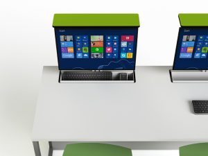Mesa de trabajo con PC integrado