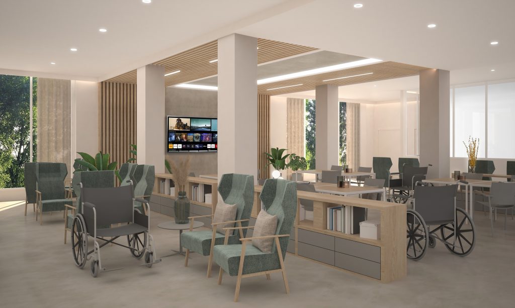 render sala activitats per gent gran